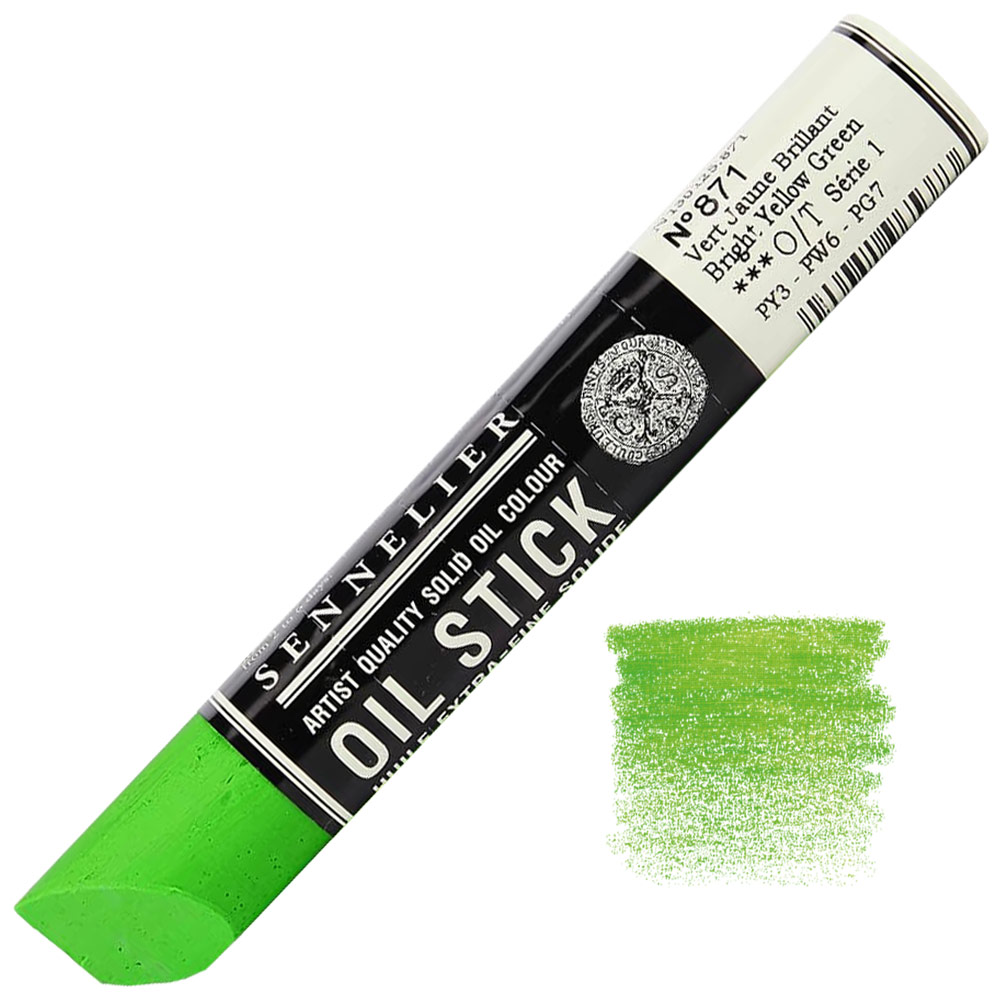 Sennelier Extra Fine Artists' Oil Stick 38ml Bright Yellow Green 871