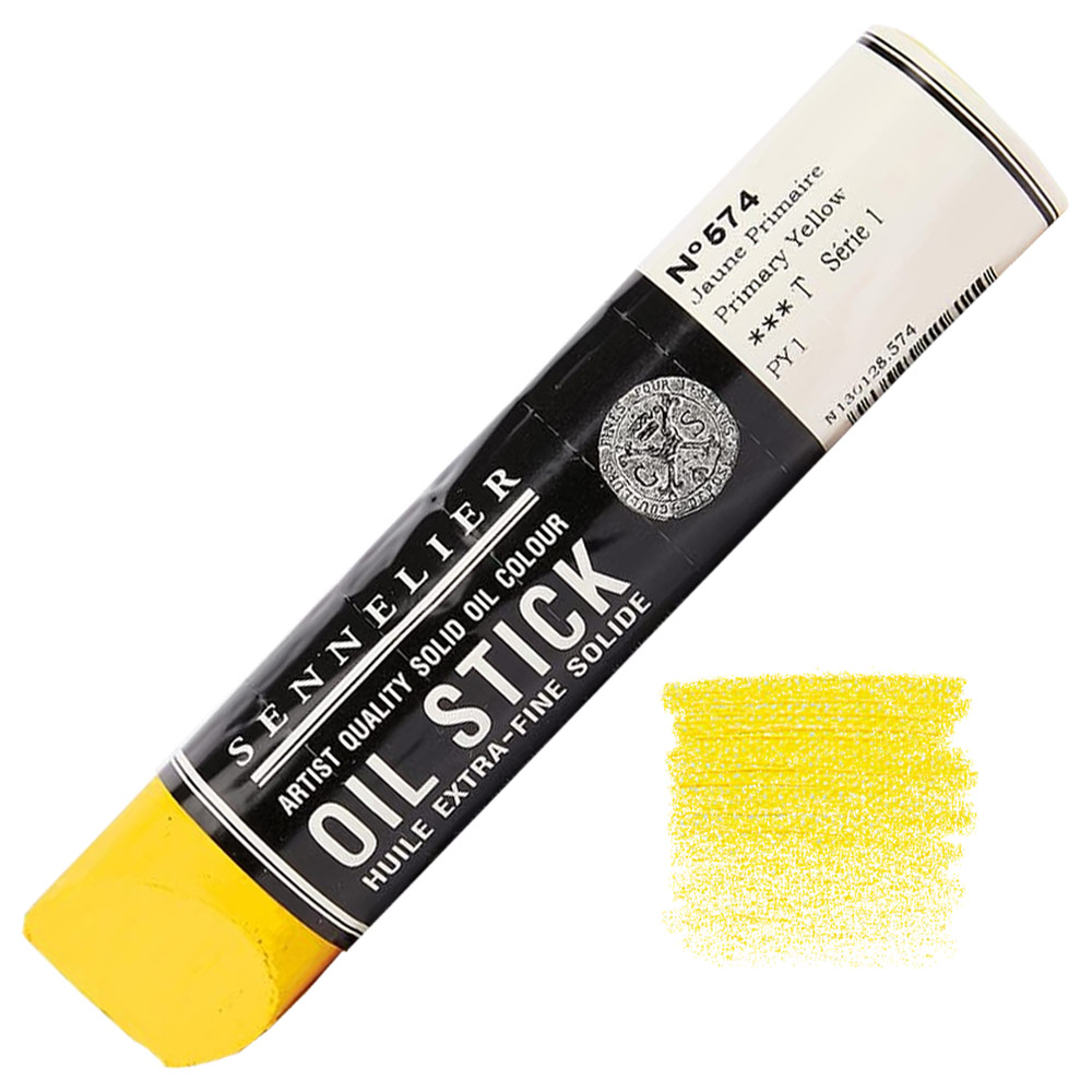 Sennelier Extra Fine Artist Oil Stick Large 96ml Primary Yellow 574