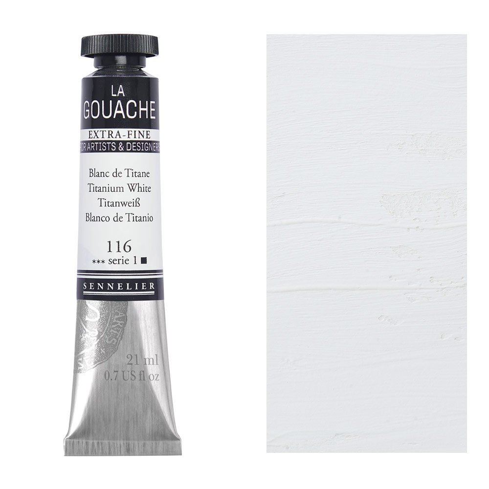 Sennelier Extra Fine La Gouache 21ml Titanium White