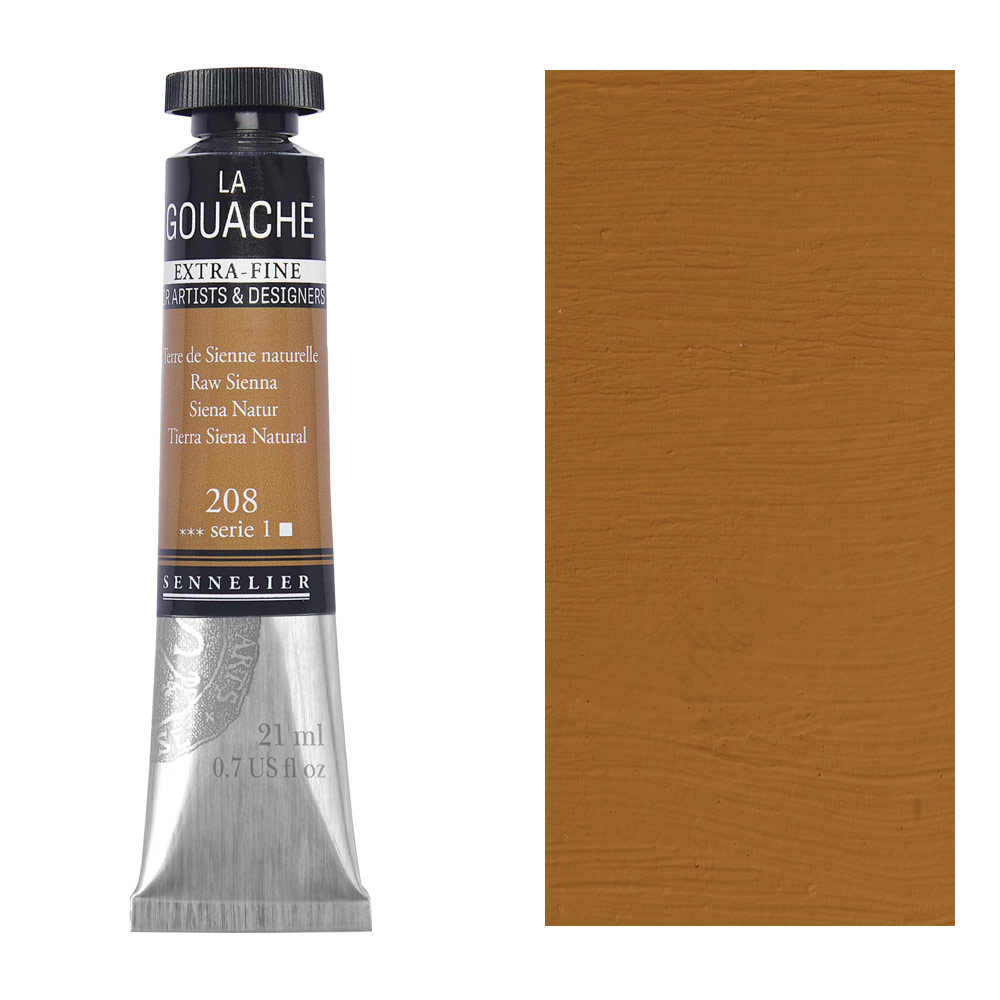 Sennelier Extra Fine La Gouache 21ml Raw Sienna