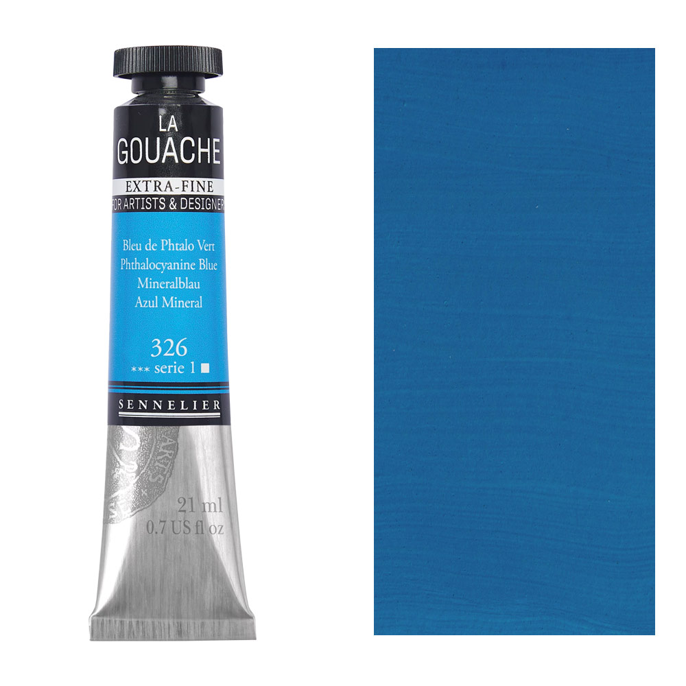 Sennelier Extra Fine La Gouache 21ml Phthalocyanine Blue