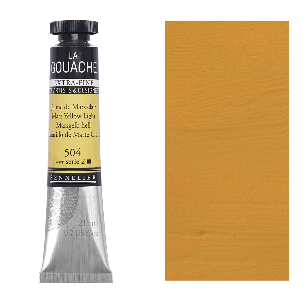 Sennelier Extra Fine La Gouache 21ml Mars Yellow Light