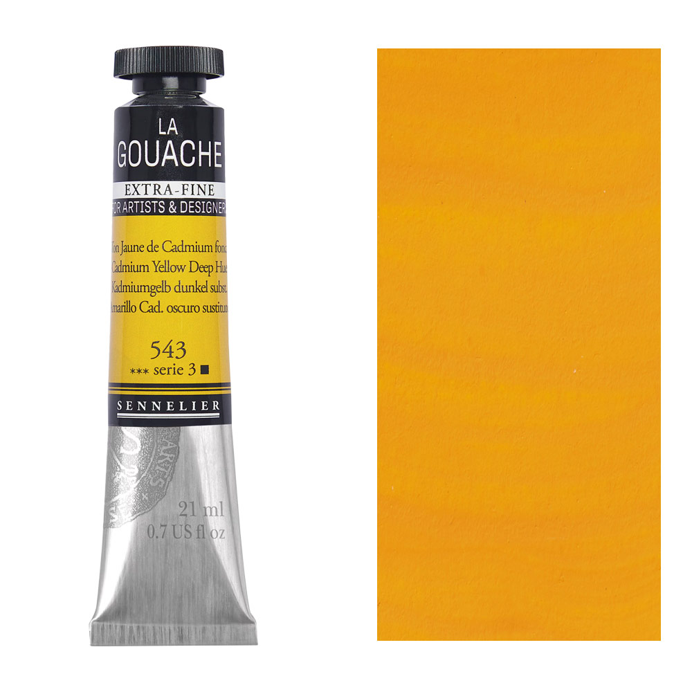 Sennelier Extra Fine La Gouache 21ml Cadmium Yellow Deep Hue