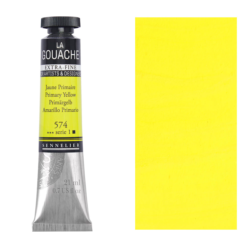 Sennelier Extra Fine La Gouache 21ml Primary Yellow