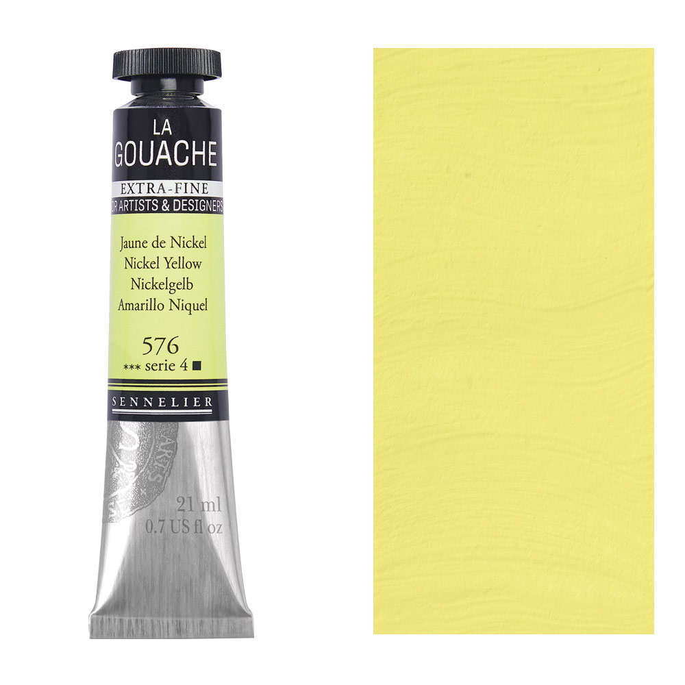 Sennelier Extra Fine La Gouache 21ml Nickel Yellow