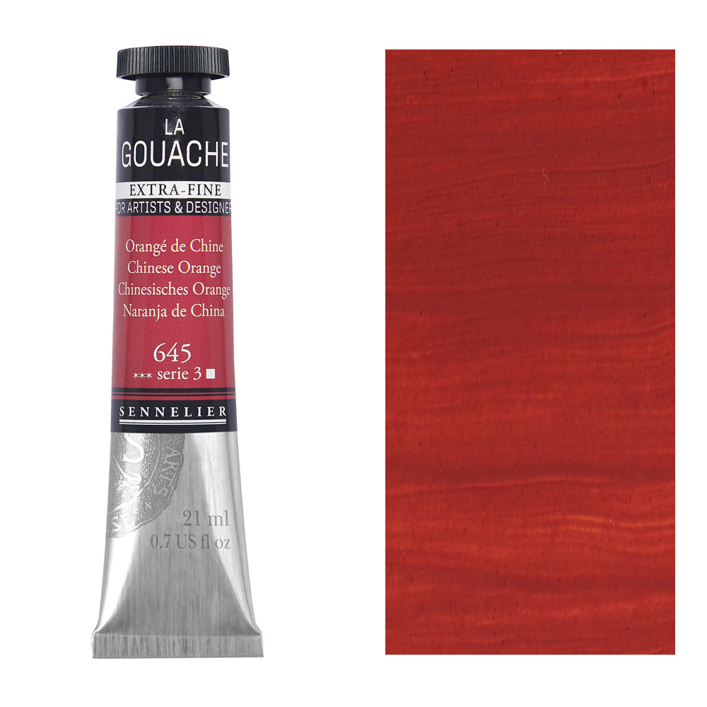 Sennelier Extra Fine La Gouache 21ml Chinese Orange
