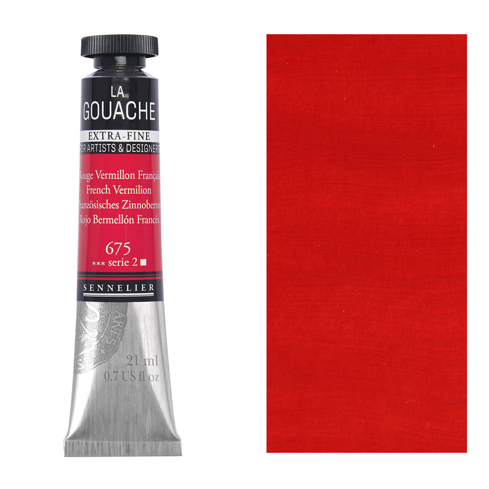 Sennelier Extra Fine La Gouache 21ml French Vermilion