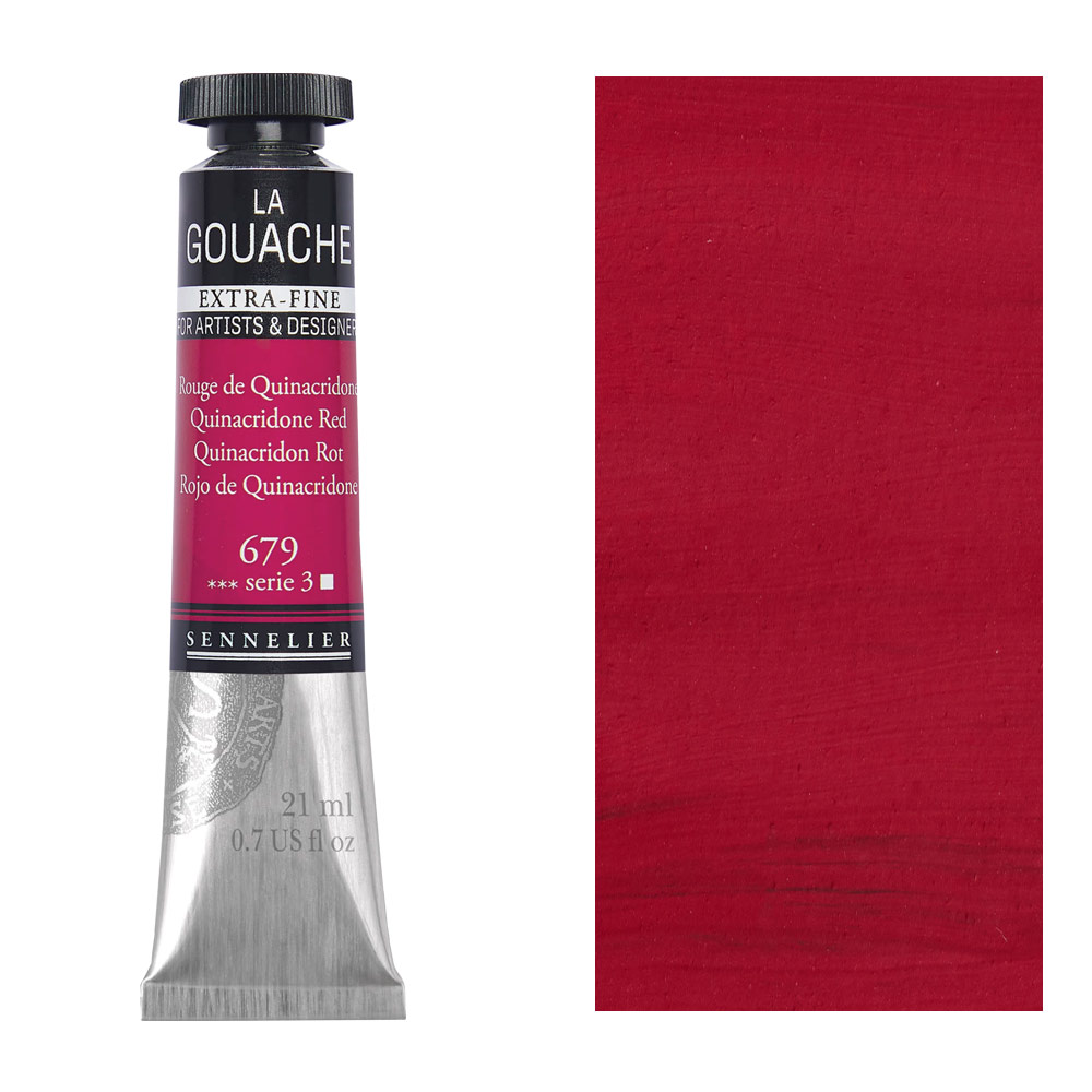 Sennelier Extra Fine La Gouache 21ml Quinacridone Red