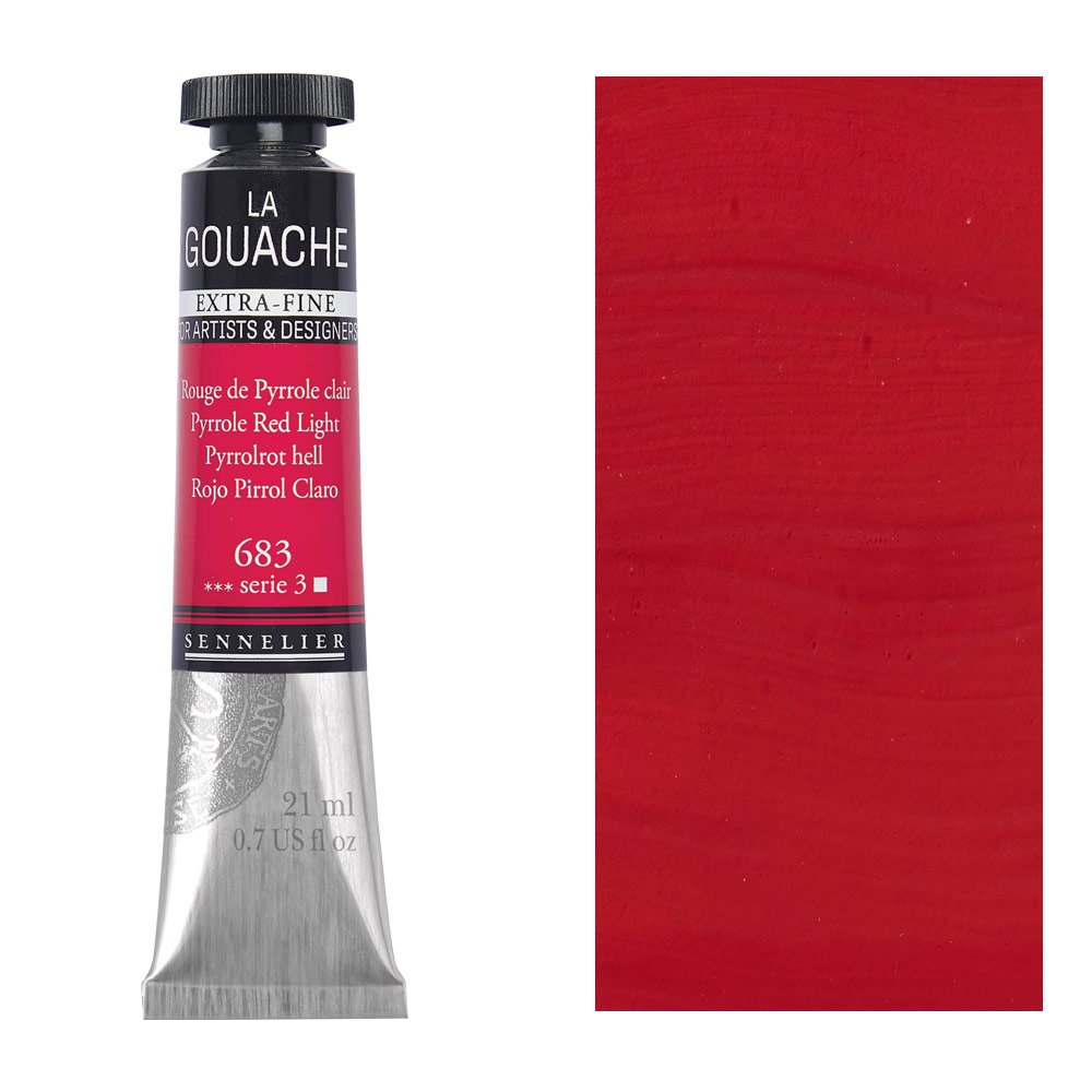 Sennelier Extra Fine La Gouache 21ml Pyrrol Red Light