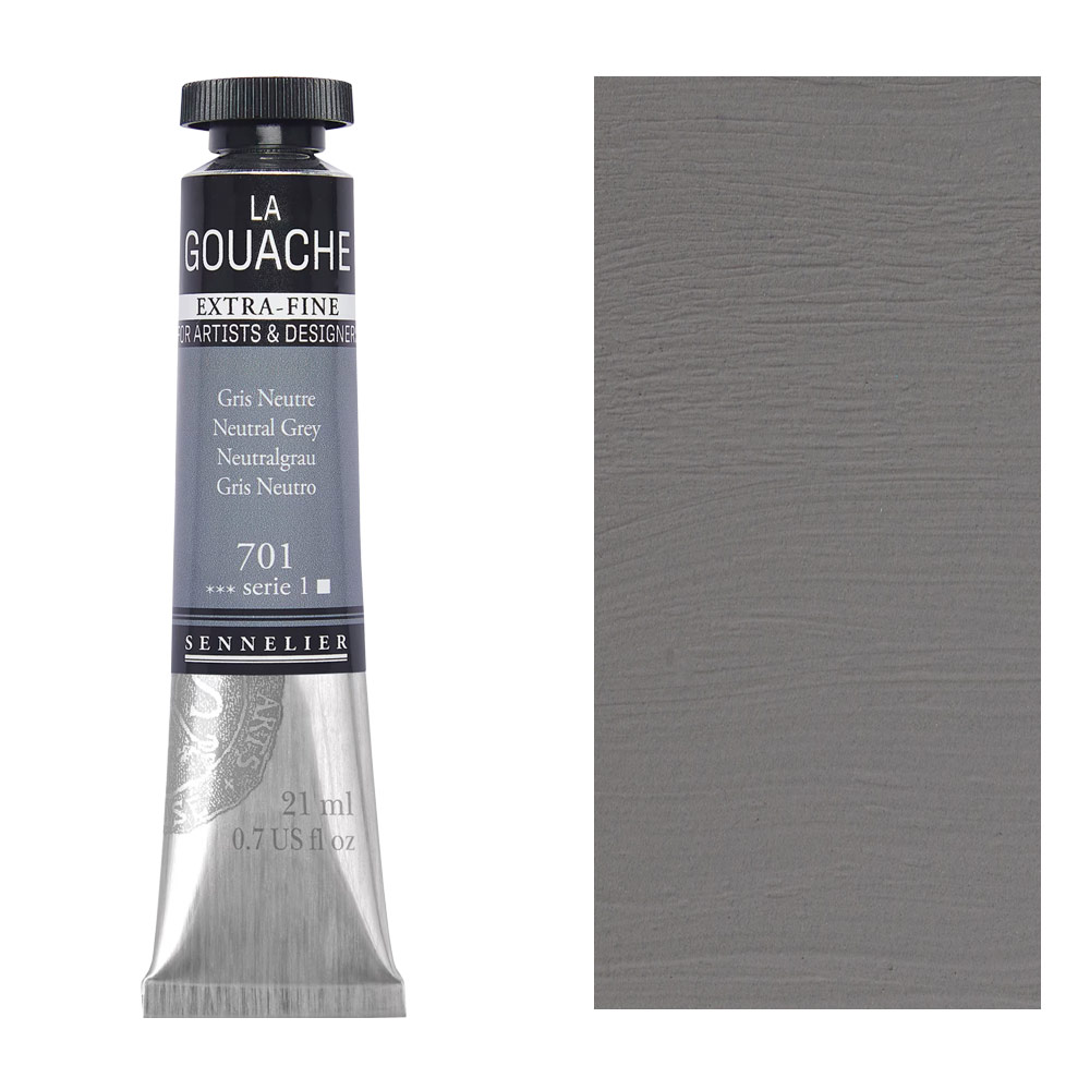 Sennelier Extra Fine La Gouache 21ml Neutral Grey