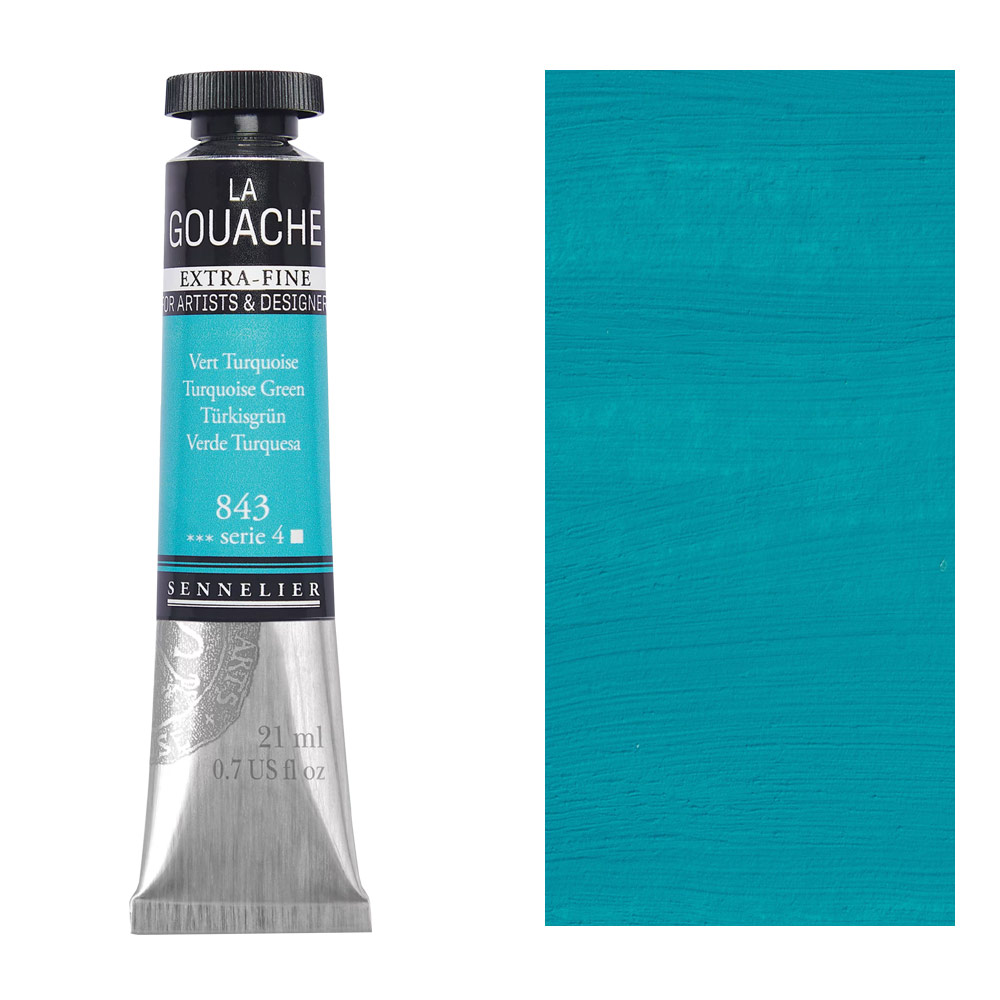 Sennelier Extra Fine La Gouache 21ml Turquoise Green