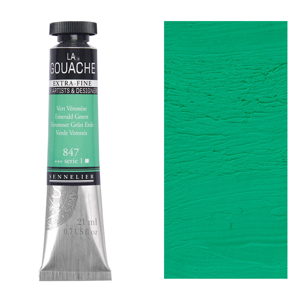 Sennelier Extra Fine La Gouache 21ml Emerald Green