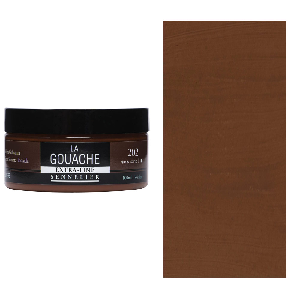 Sennelier Extra Fine La Gouache 100ml Burnt Umber
