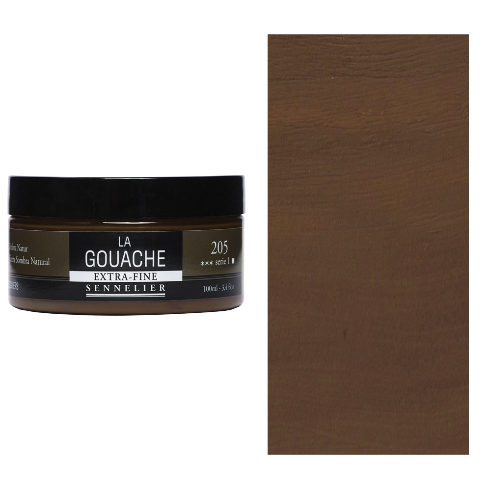 Sennelier Extra Fine La Gouache 100ml  Raw Umber