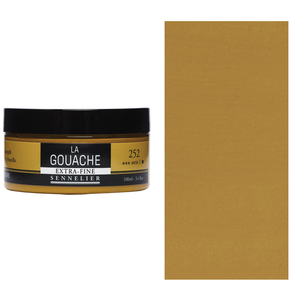 Sennelier Extra Fine La Gouache 100ml Yellow Ochre