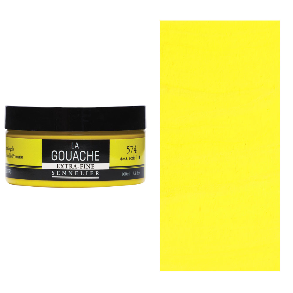 Sennelier Extra Fine La Gouache 100ml Primary Yellow