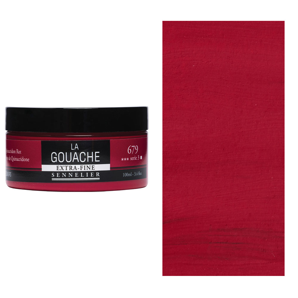 Sennelier Extra Fine La Gouache 100ml Quinacridone Red