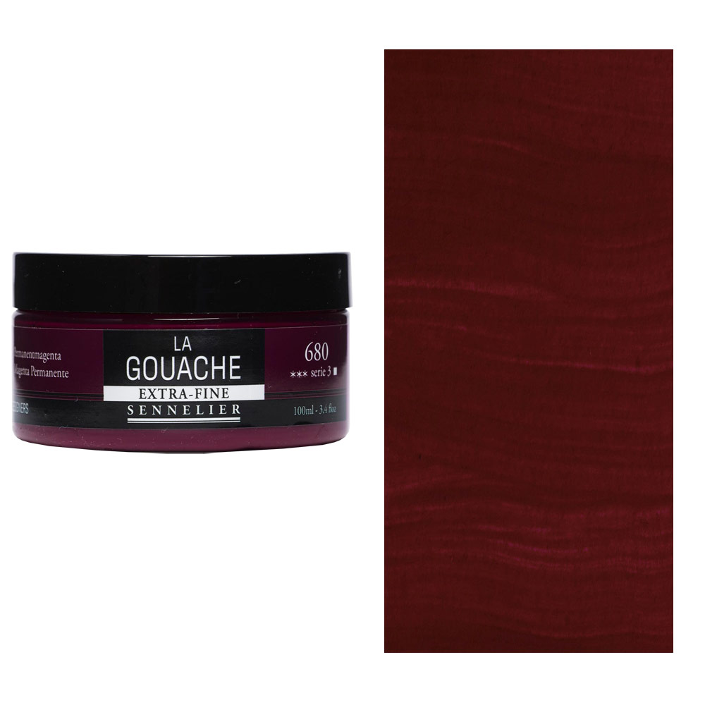 Sennelier Extra Fine La Gouache 100ml Permanent Magenta