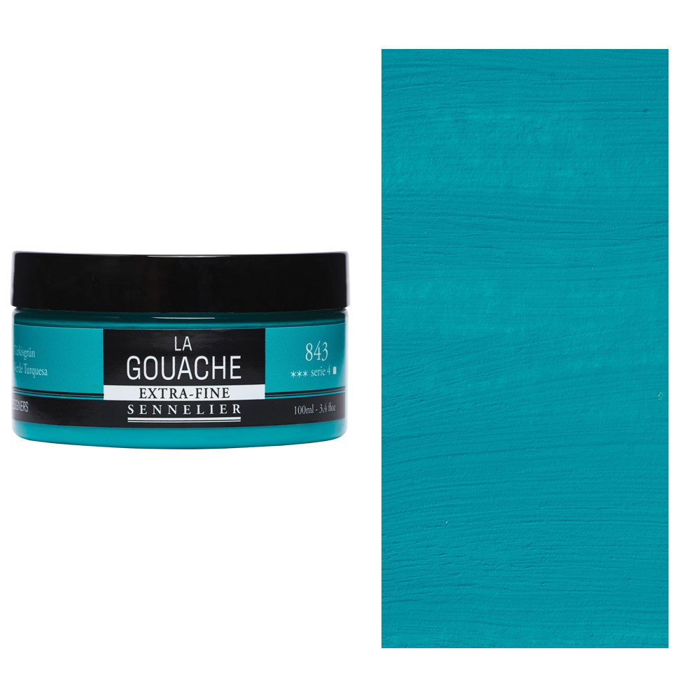 Sennelier Extra Fine La Gouache 100ml Turquoise Green