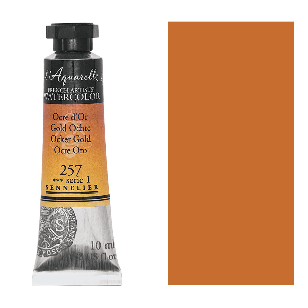 French Artists' Watercolor - Gold Ochre, 10 ml