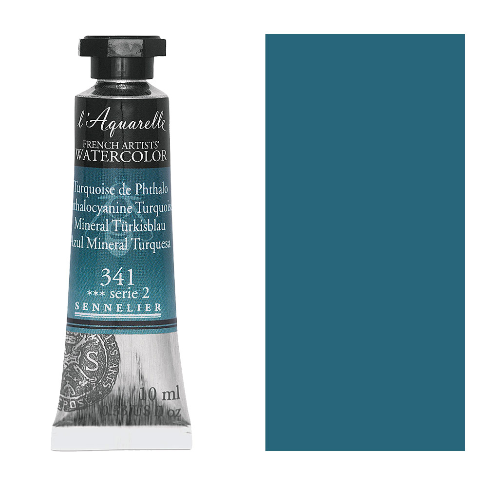 Sennelier L'Aquarelle Watercolor 10ml Phthalocyanine Turquoise 341