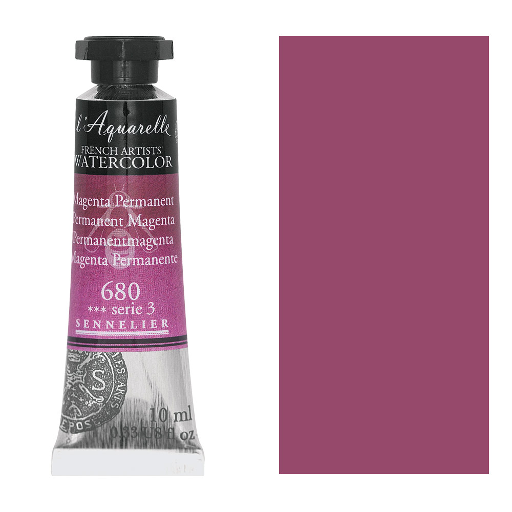 Sennelier L'Aquarelle Watercolor 10ml Permanent Magenta 680