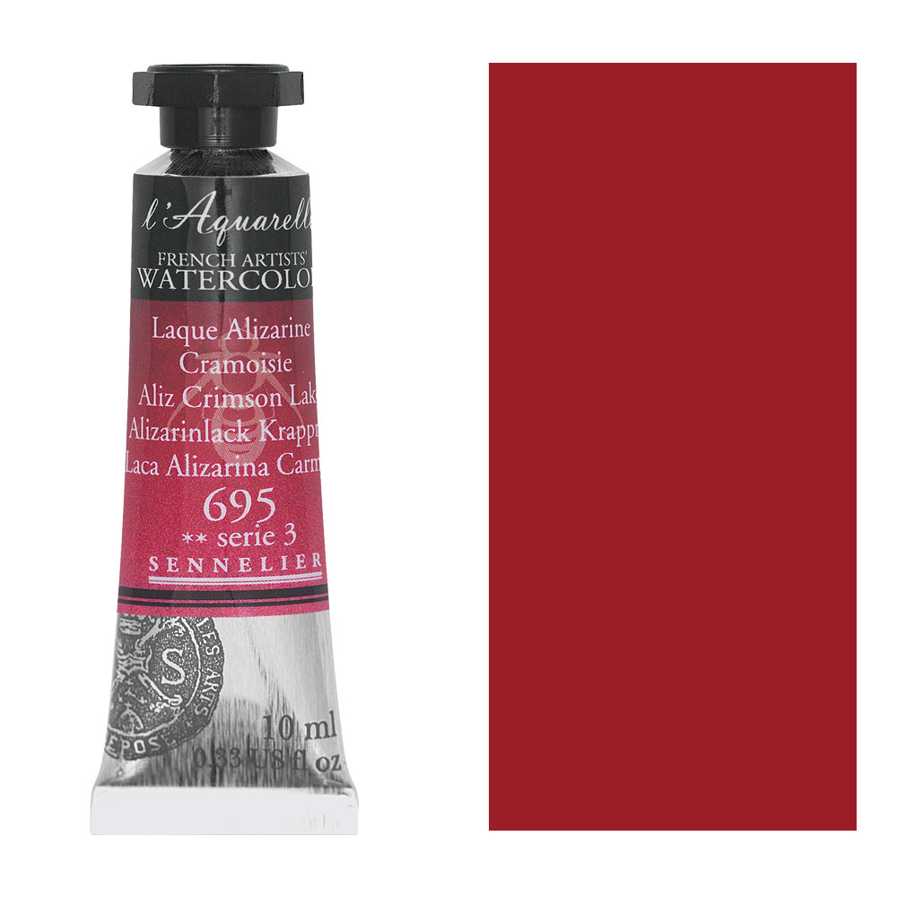 Sennelier L'Aquarelle Watercolor 10ml Alizarin Crimson Lake 695