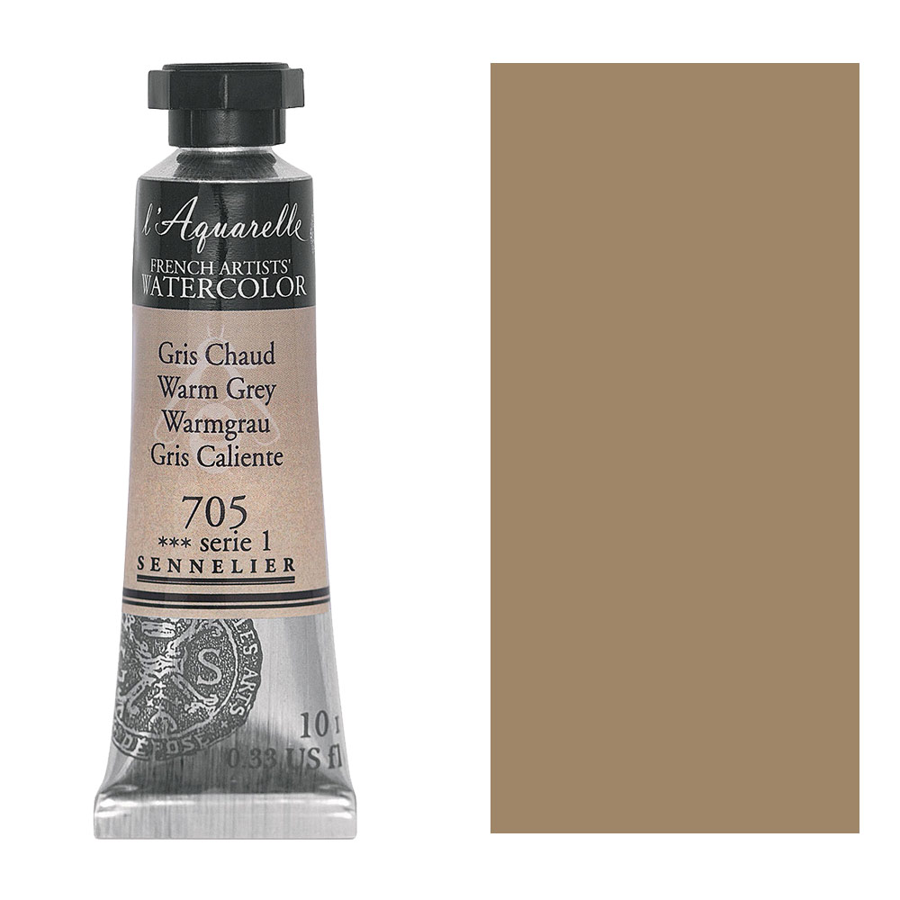 Sennelier L'Aquarelle Watercolor 10ml Warm Grey 705