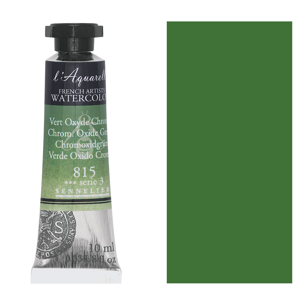 Sennelier L'Aquarelle Watercolor 10ml Chromium Oxide Green 815