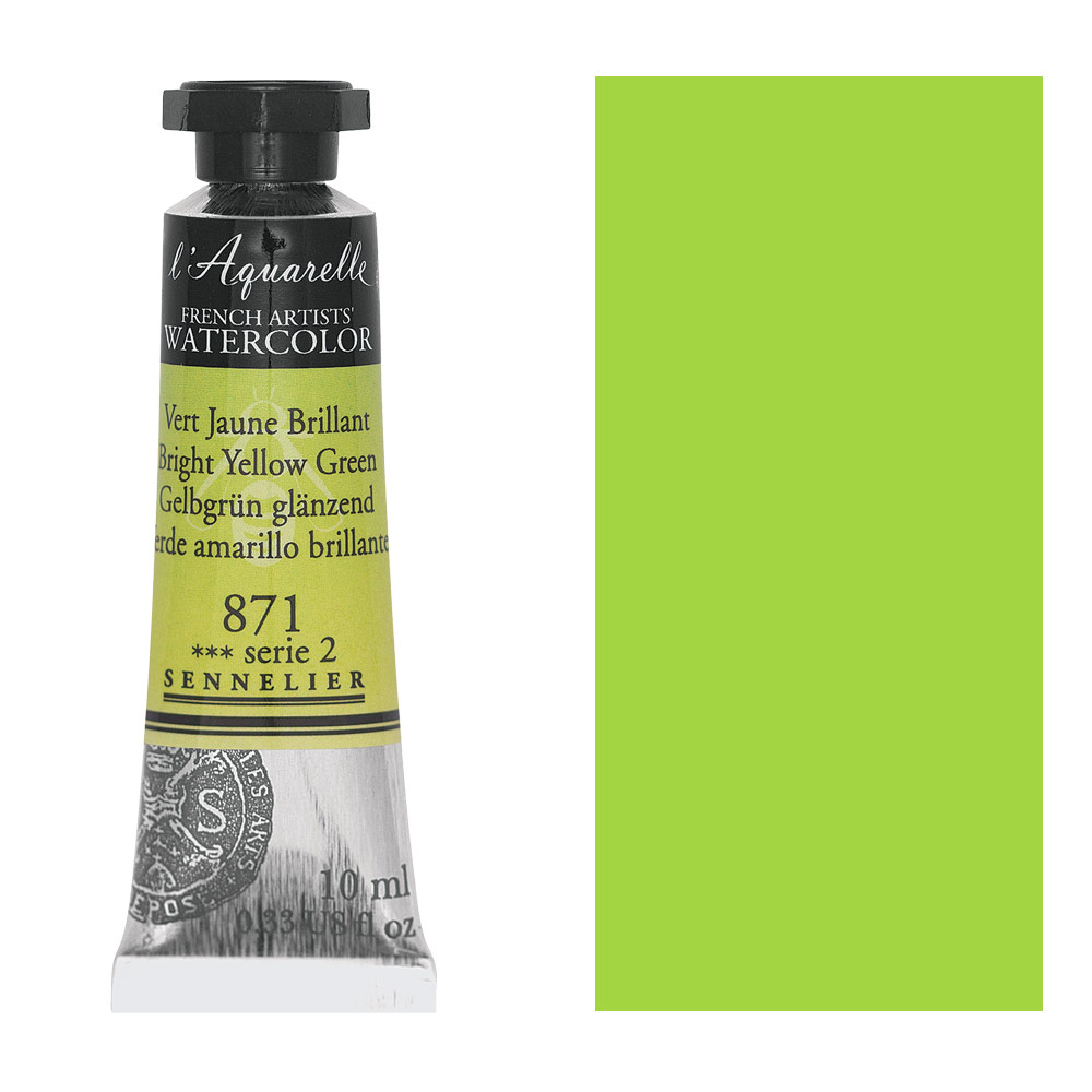 Sennelier L'Aquarelle Watercolor 10ml Bright Yellow Green 871