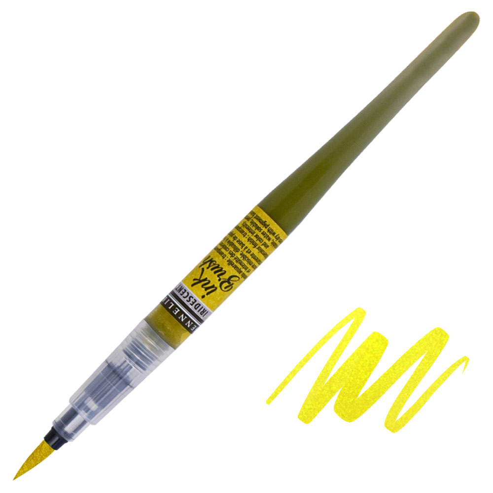 Sennelier Ink Brush Pen 6.5ml Iridescent Gold