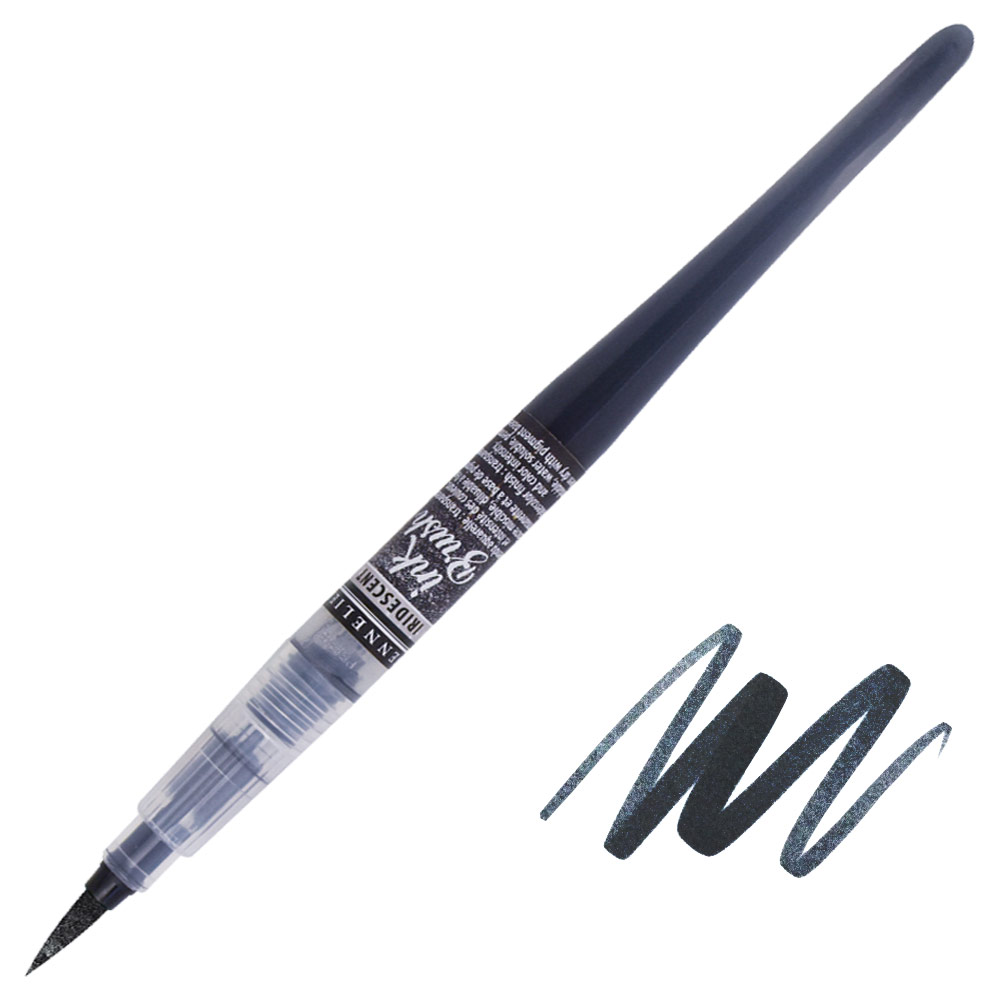 Sennelier Ink Brush Pen 6.5ml Iridescent Black
