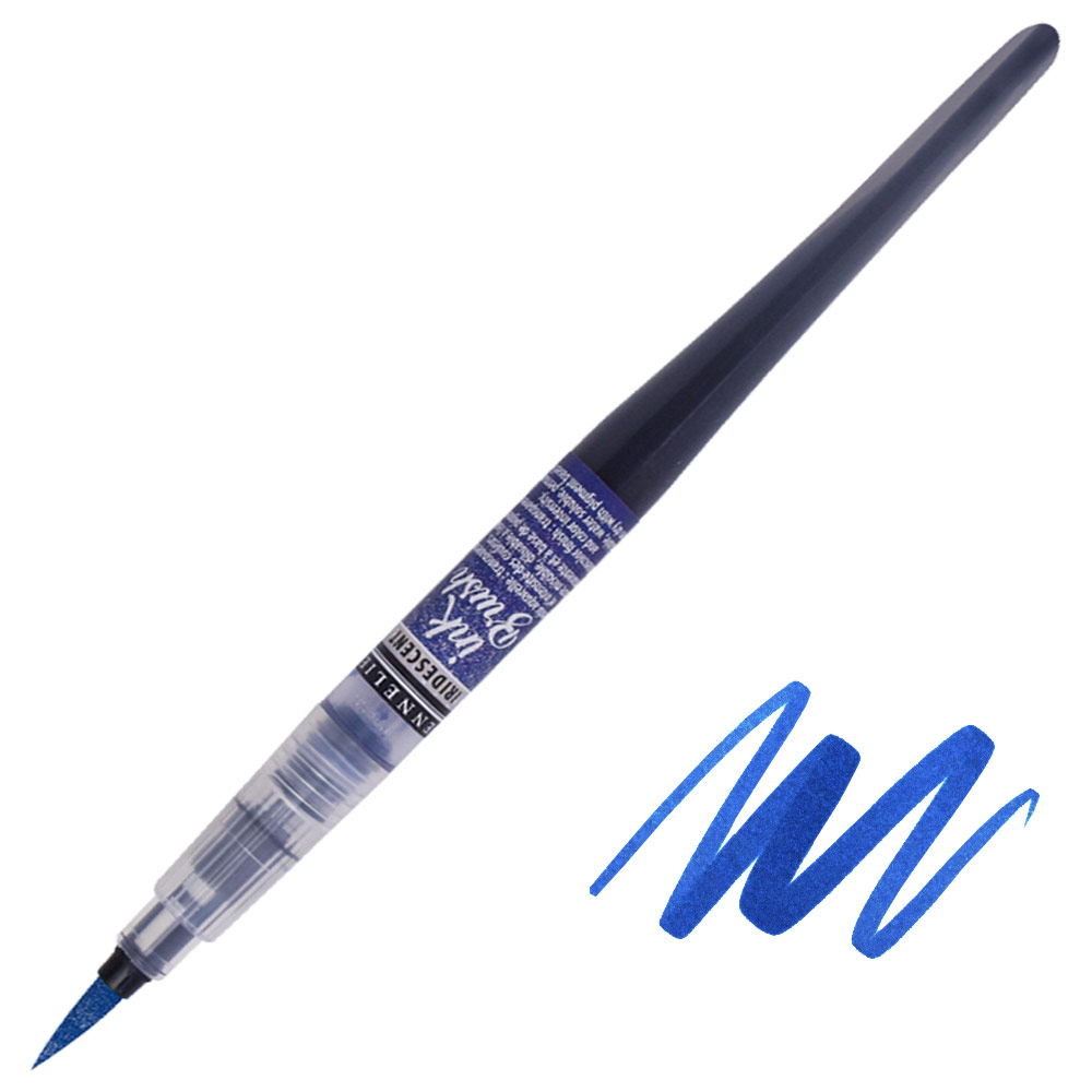 Sennelier Ink Brush Pen Iridescent Ultramarine