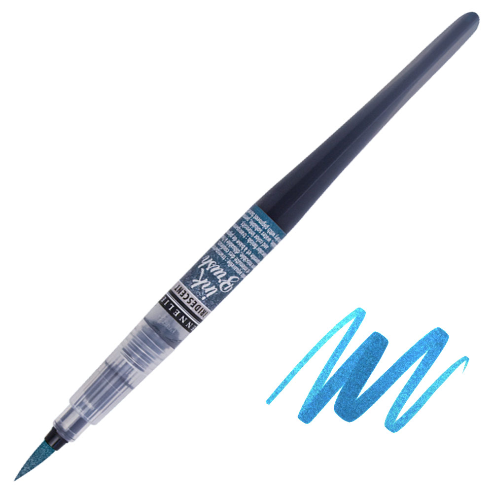 Sennelier Ink Brush Pen 6.5ml Iridescent Indigo