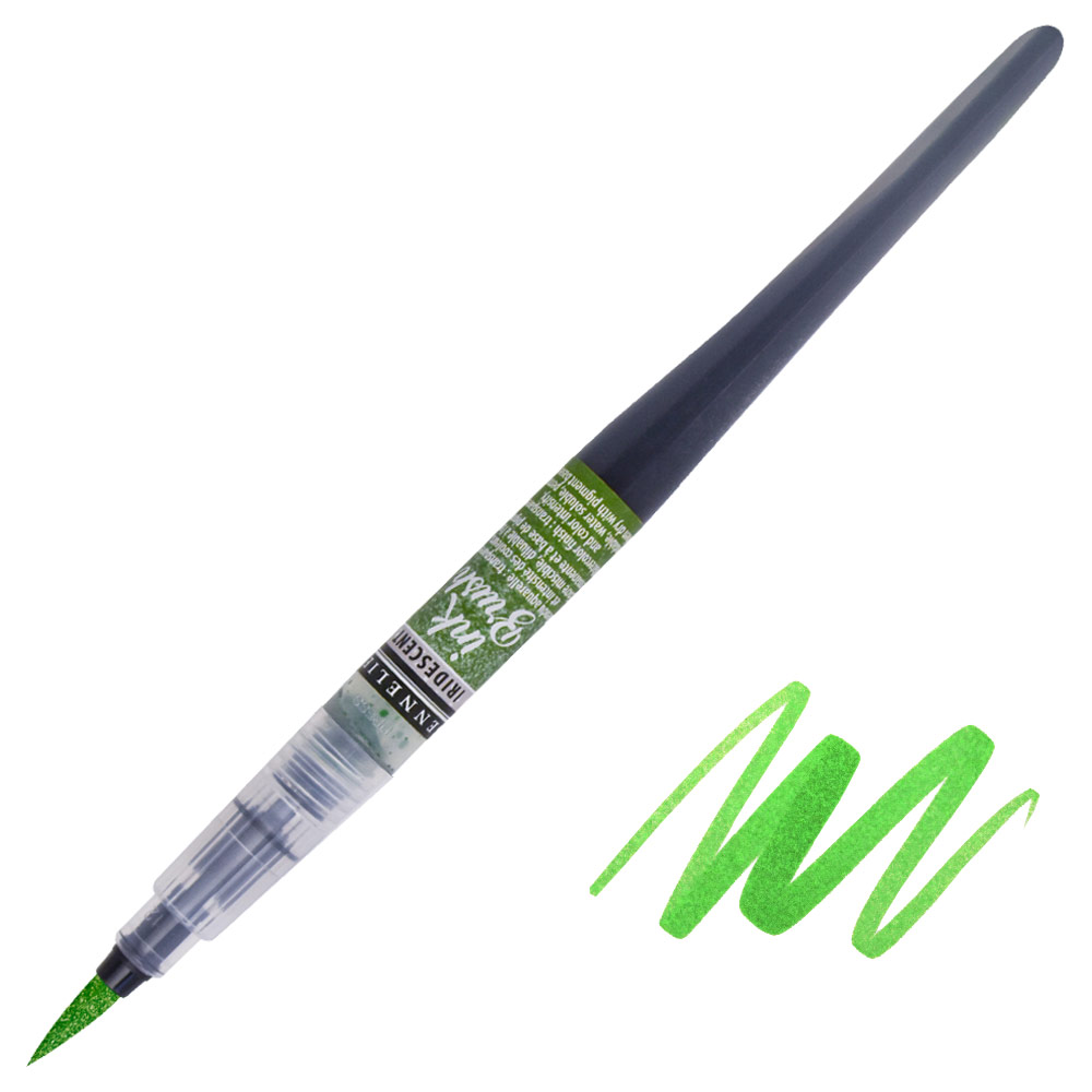 Sennelier Ink Brush Pen 6.5ml Iridescent Light Green