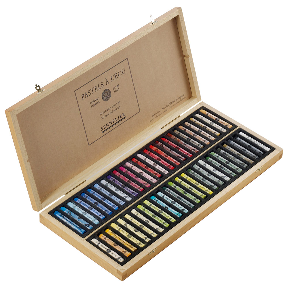 Sennelier Extra Soft Full Pastel Stick 50 Set Wood Box