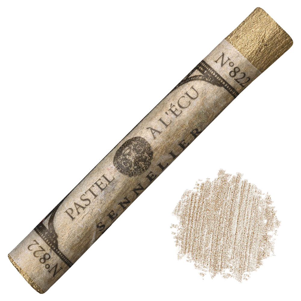Sennelier Extra Soft Pastel Iridescent Deep Gold 822