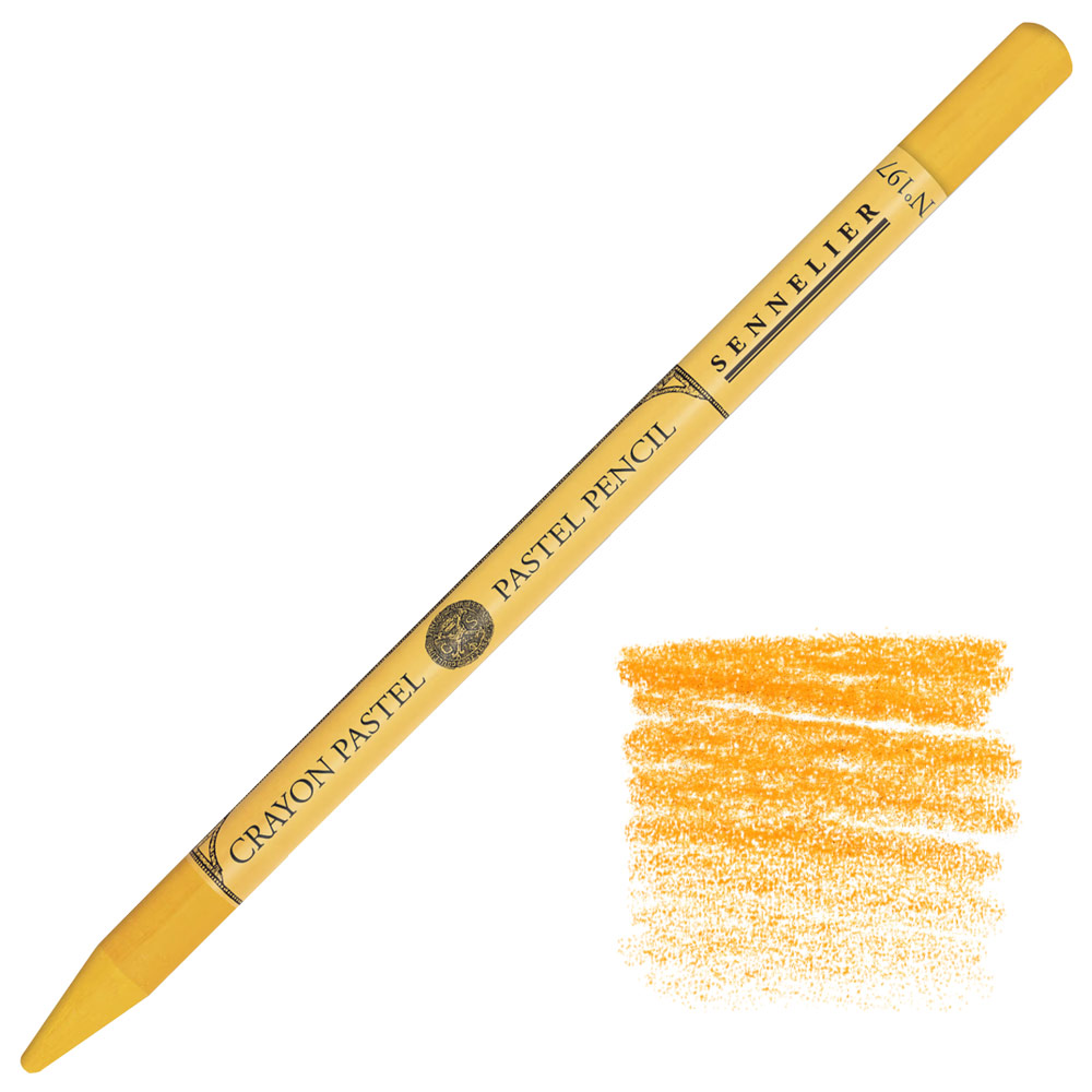 Sennelier Woodless Pastel Pencil Cadmium Yellow Orange Hue 197