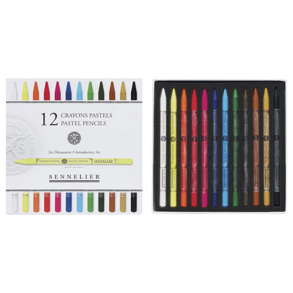 Sennelier Woodless Pastel Pencil 12 Set Introductory