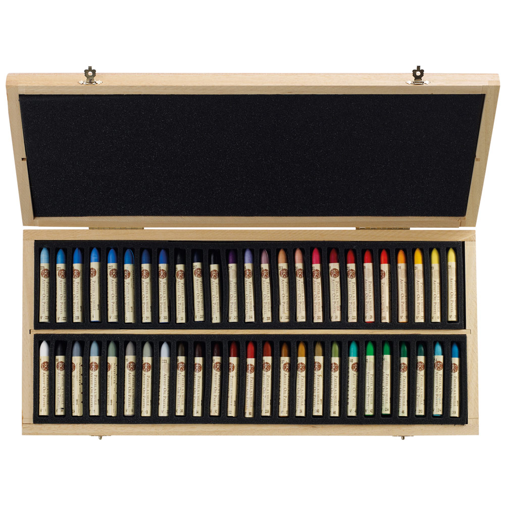 Sennelier Artist Oil Pastel Wood Box 50 Set Picasso