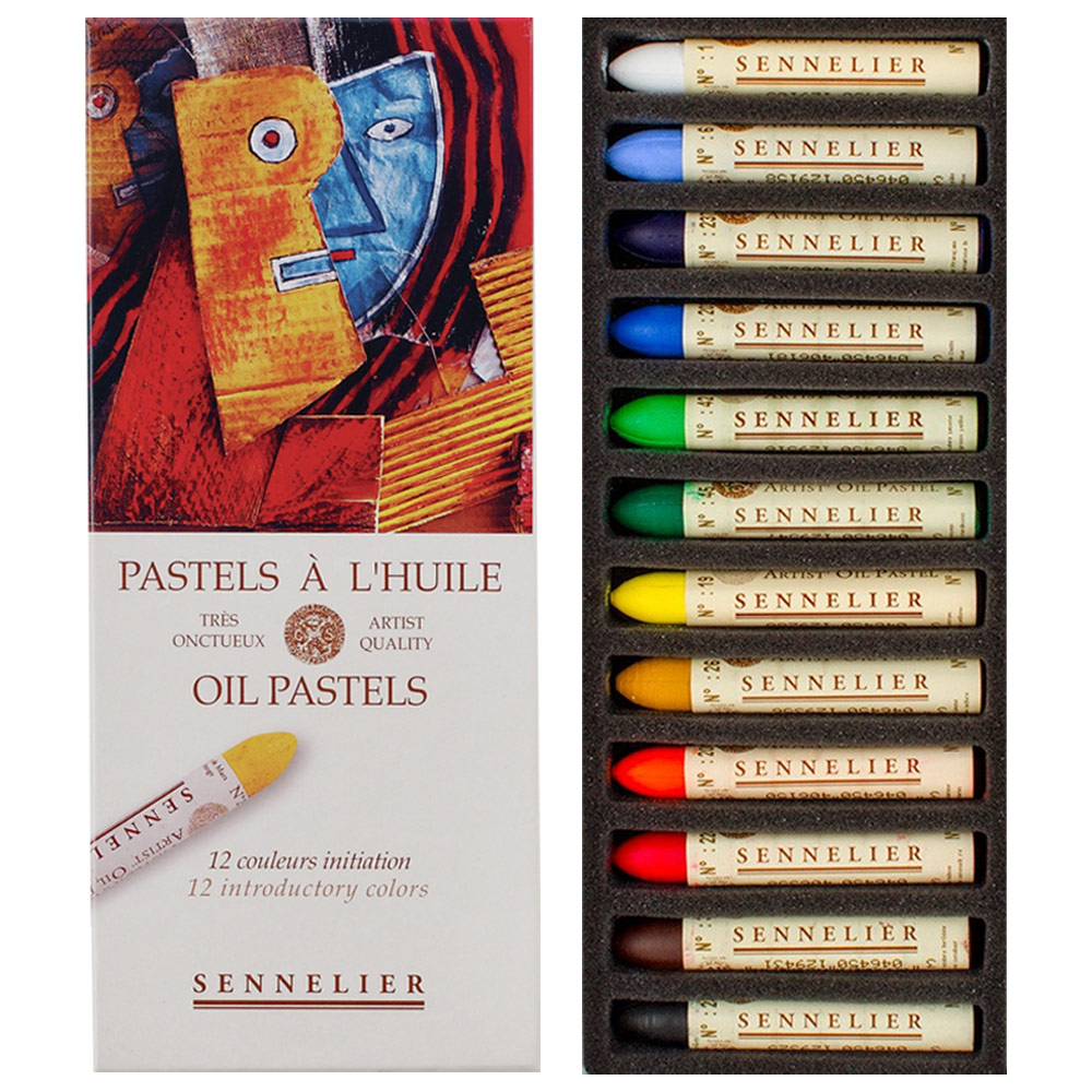 Sennelier Artist Oil Pastel 12 Set Iridescent Colors