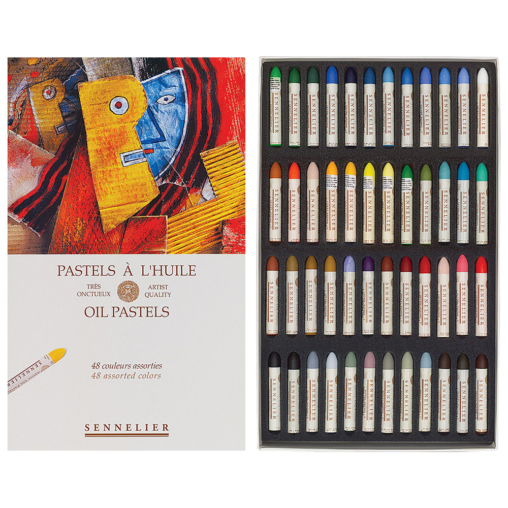 Pennelli Blendable Oil Pastels 48 Pcs for Paper, Board and Canvas