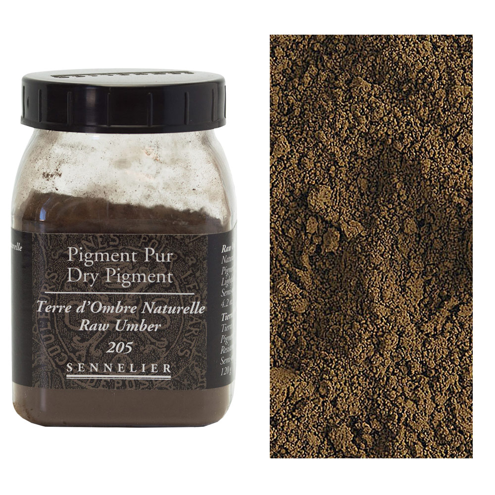 Sennelier Dry Pigment 120g Raw Umber 205