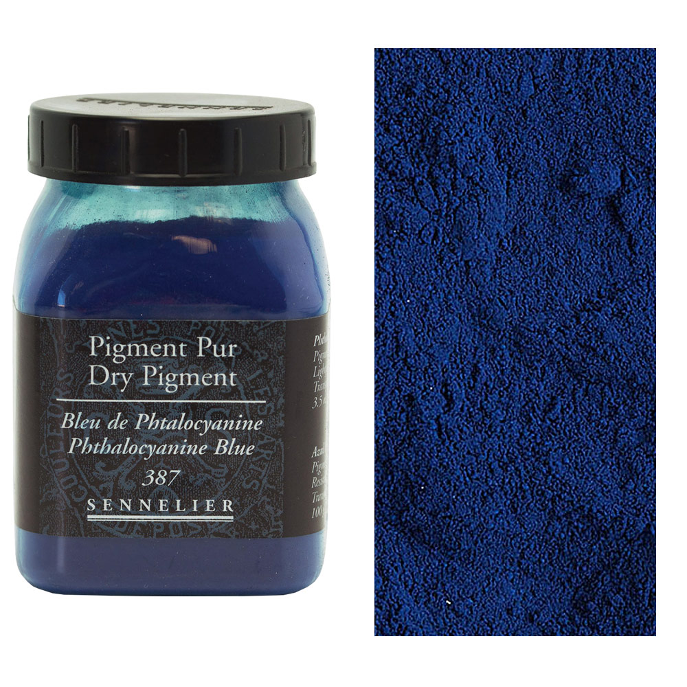 Sennelier Dry Pigment 200ml Phthalocyanine Blue 387
