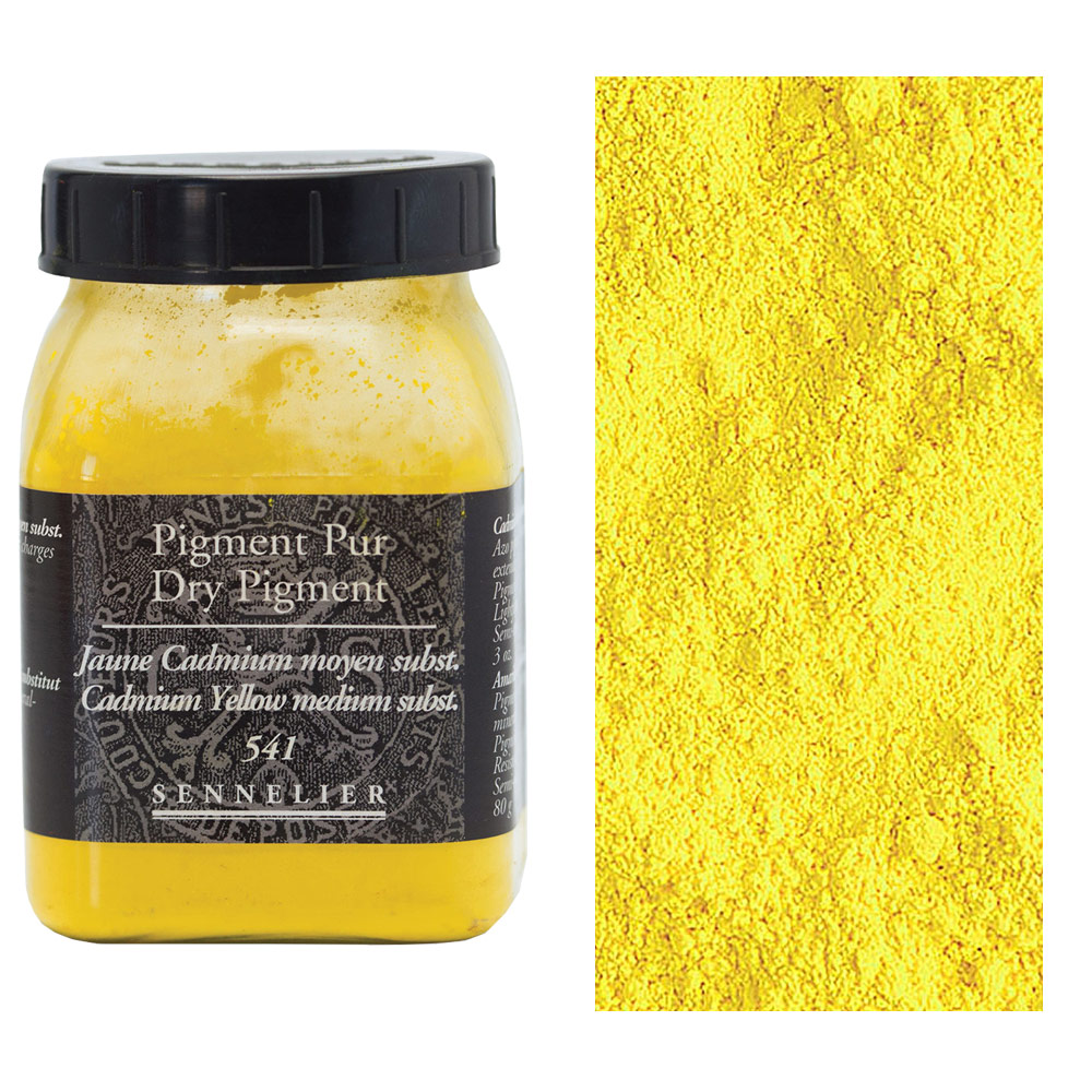 Sennelier Dry Pigment 80g Cadmium Yellow Medium Hue 541
