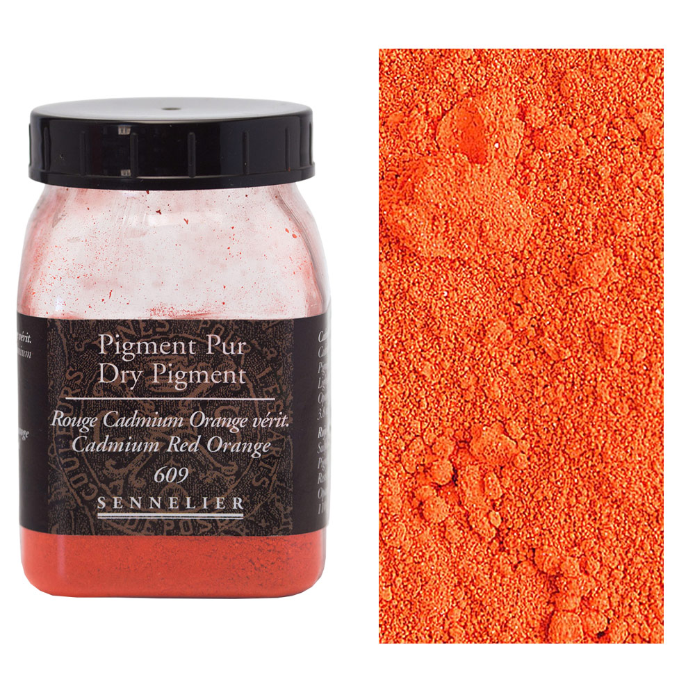 Sennelier Dry Pigment 110g Cadmium Red Orange 609