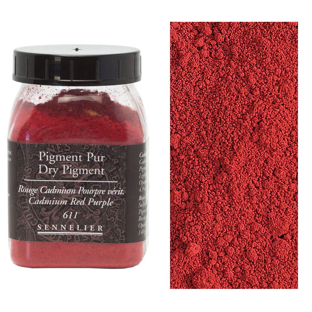 Sennelier Dry Pigment 140g Cadmium Red Purple 611