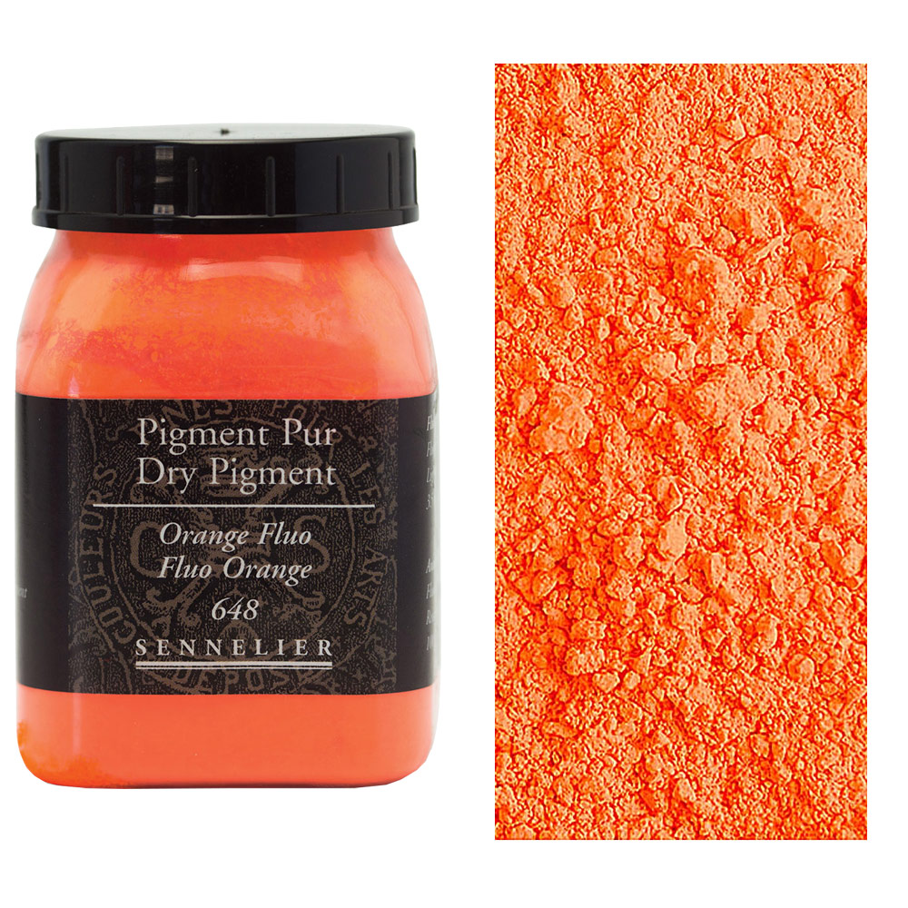 Sennelier Dry Pigment 100g Fluorescent Orange 648