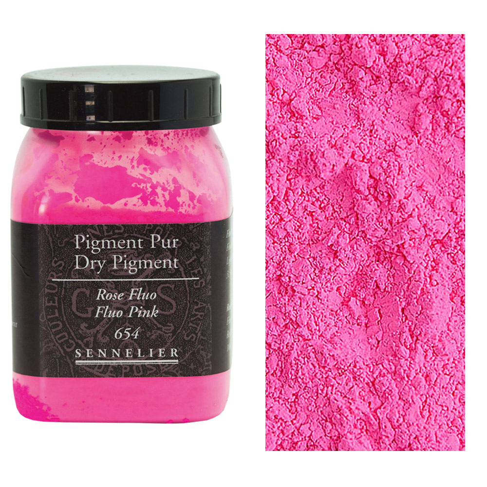 Sennelier Dry Pigment 200ml Fluorescent Pink 654