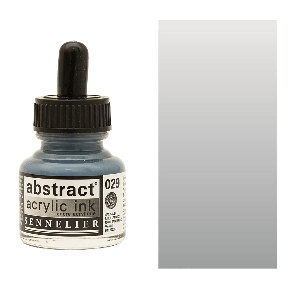 Sennelier Abstract Acrylic Ink 30ml Iridescent Silver